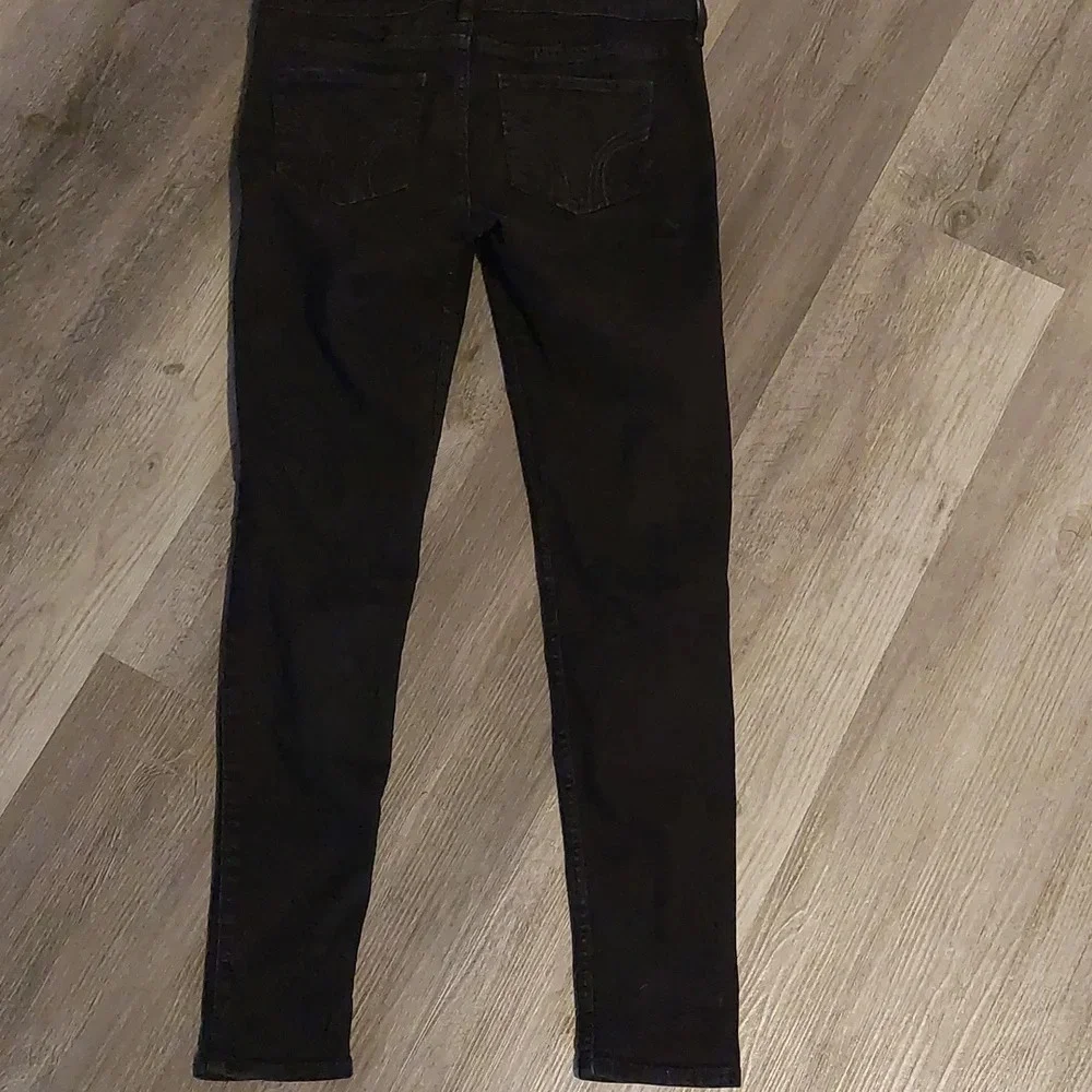 Hollister Vintage Y2K Classic low- rise black skinny jeans size 7 28/29 Low Rise